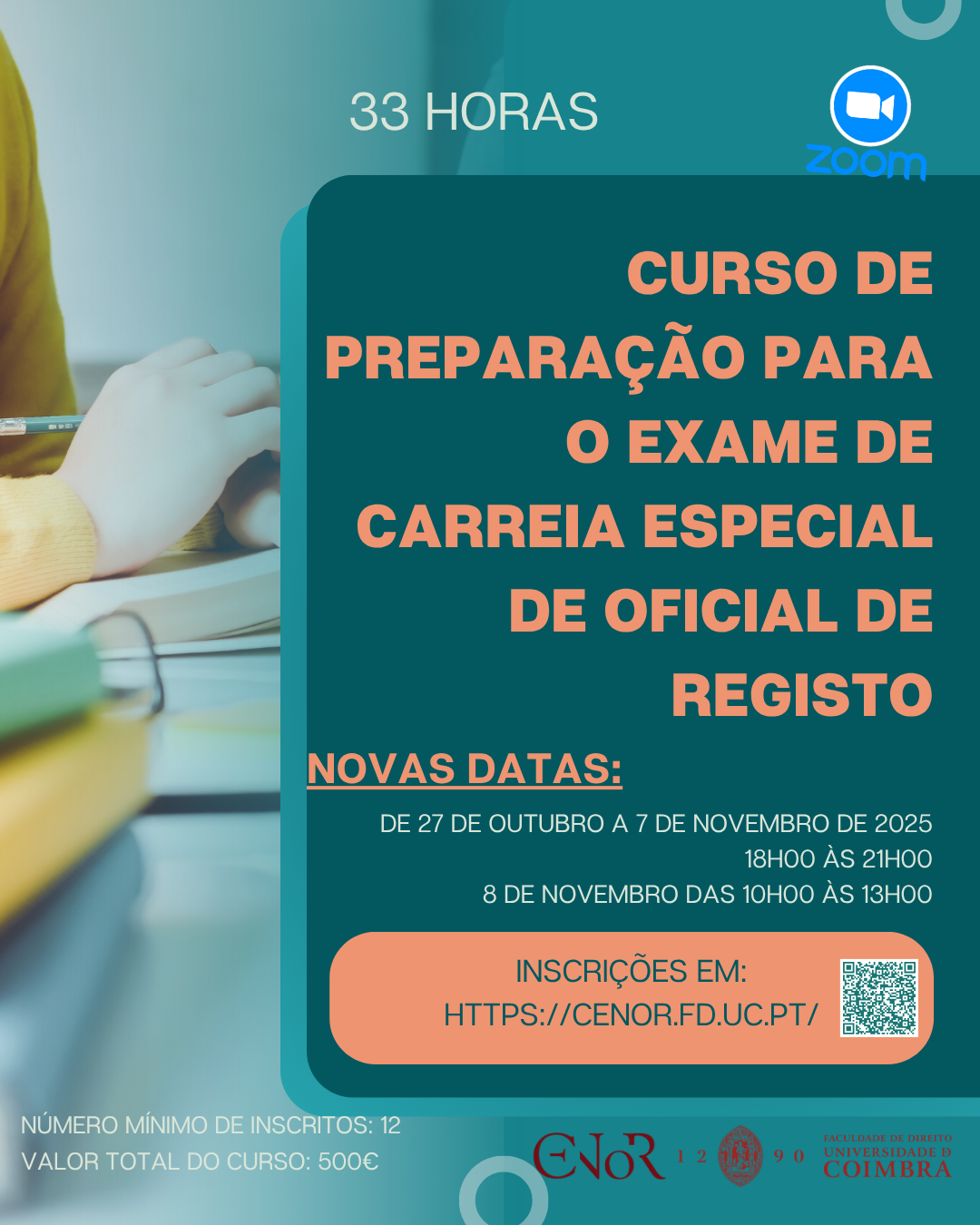 Curso de Preparação para o Exame de Carreia Especial de Oficial de Registo