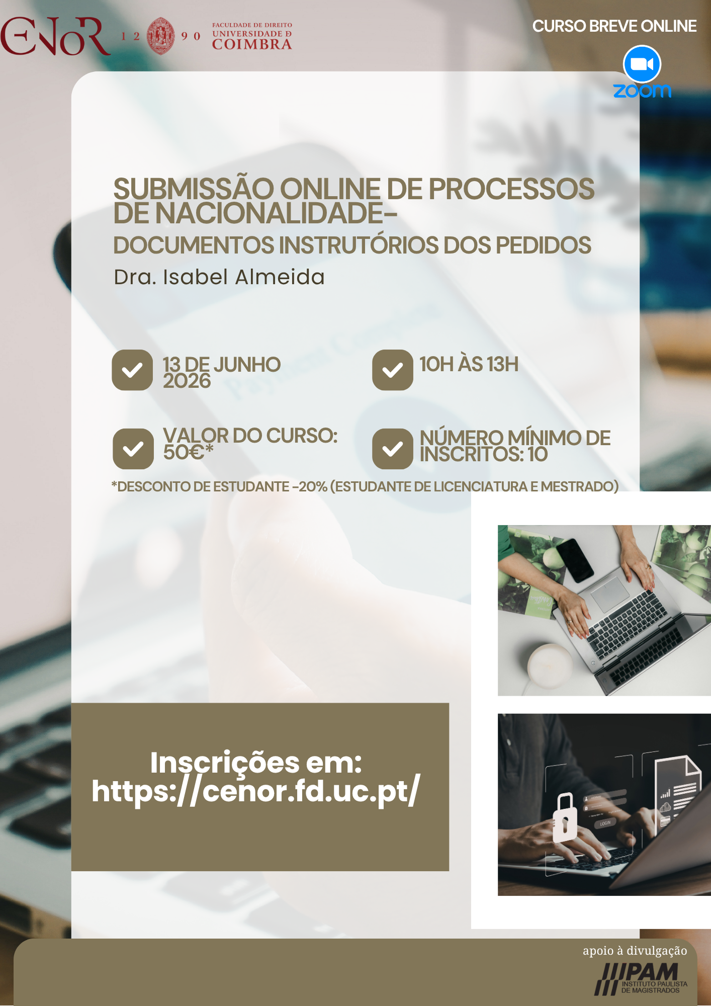 Submissão online de Processos de Nacionalidade- Documentos Instrutórios dos Pedidos